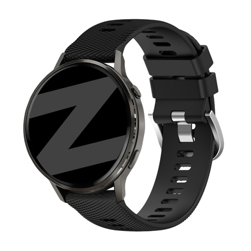 Bandz Garmin Venu 3s Silikonarmband 'Deluxe' (Schwarz)