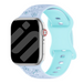 Apple Watch Flower Silikonarmband (Hellblau/Eisblau)