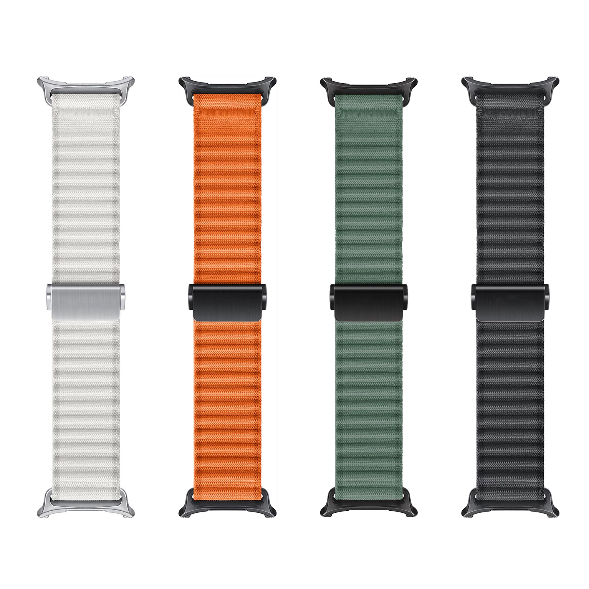 Samsung Galaxy Watch Ultra Outdoor Nylonarmband (Dunkel Grün)