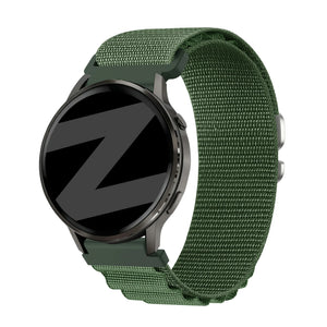 Bandz Garmin Vivoactive 4 Alpine Nylonarmband (Grün)
