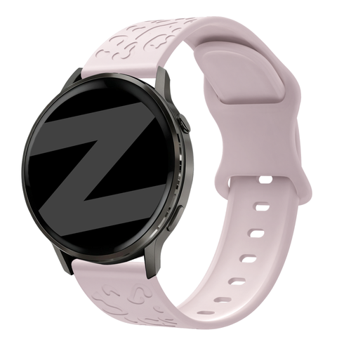 Bandz Garmin Vivoactive 4s Silikonarmband 'Leopard' (Rosa)