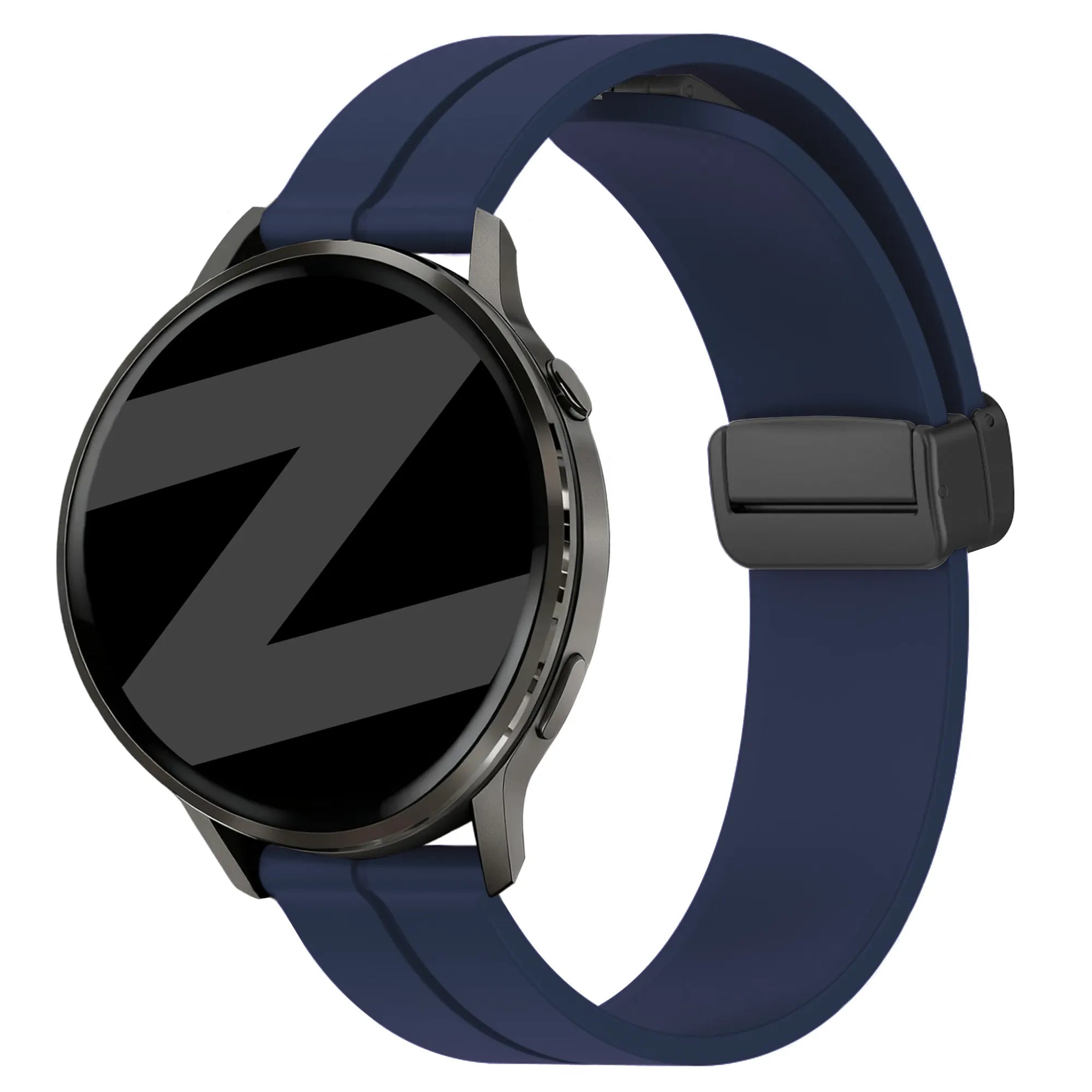 Bandz Garmin Forerunner 70 Silikonarmband mit D-Schnalle (Dunkelblau)