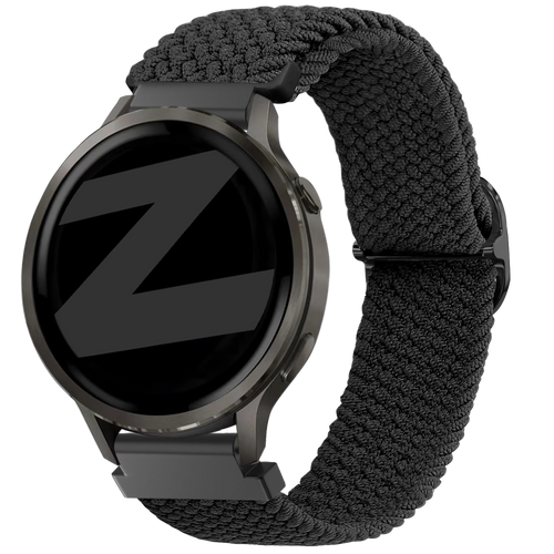 Bandz Garmin Vivoactive 4s Verstellbares Geflochtenes Armband (Schwarz)