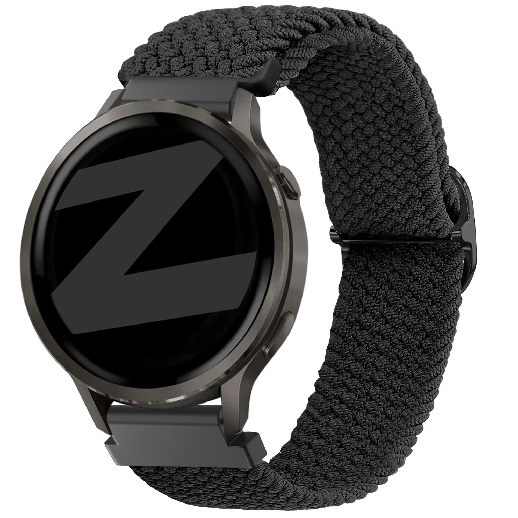 Bandz Garmin Venu 2s Verstellbares Geflochtenes Armband (Schwarz)