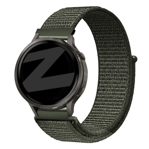 Bandz Garmin Vivoactive 4s Nylon Loop Strap (Dark Green)