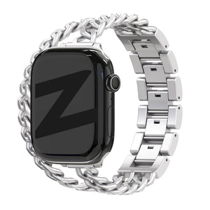 Bandz Apple Watch Steel Strap 'Double Tour' (Starlight)