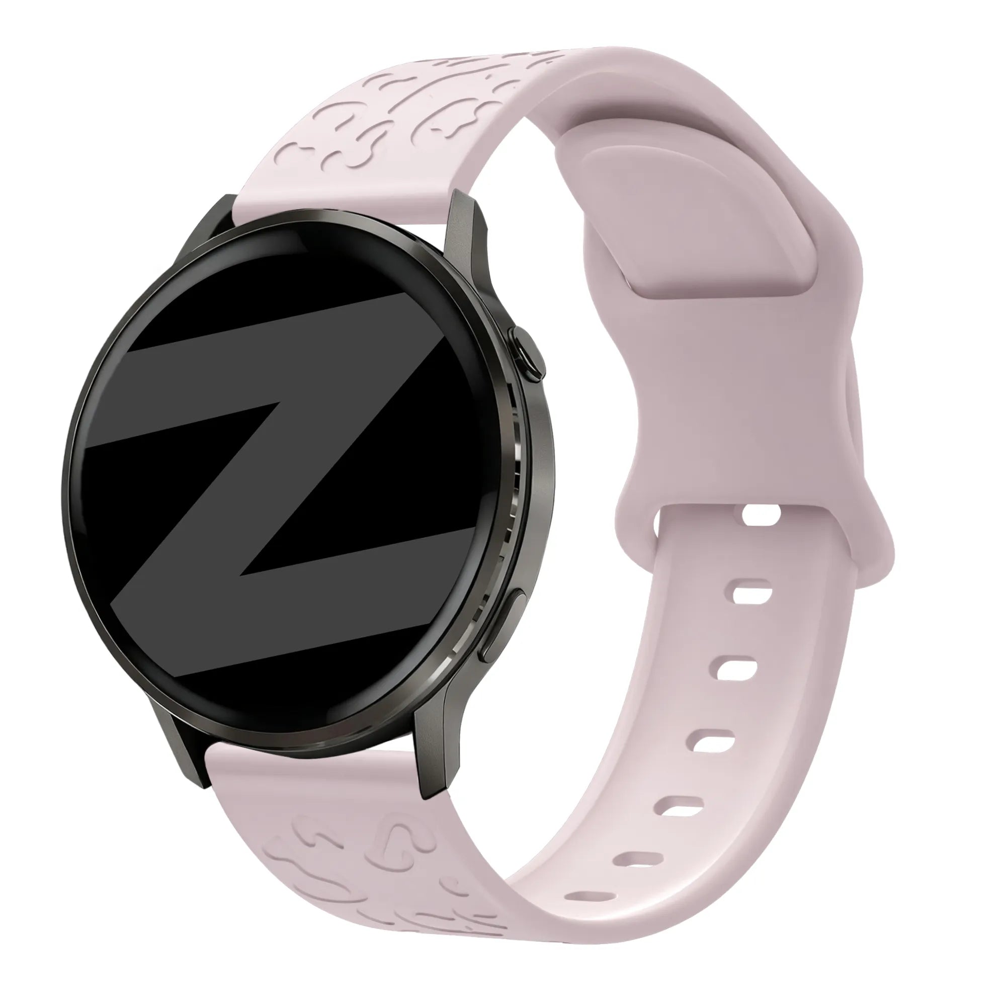 Bandz Garmin Forerunner 70 Silikonarmband 'Leopard' (Rosa)