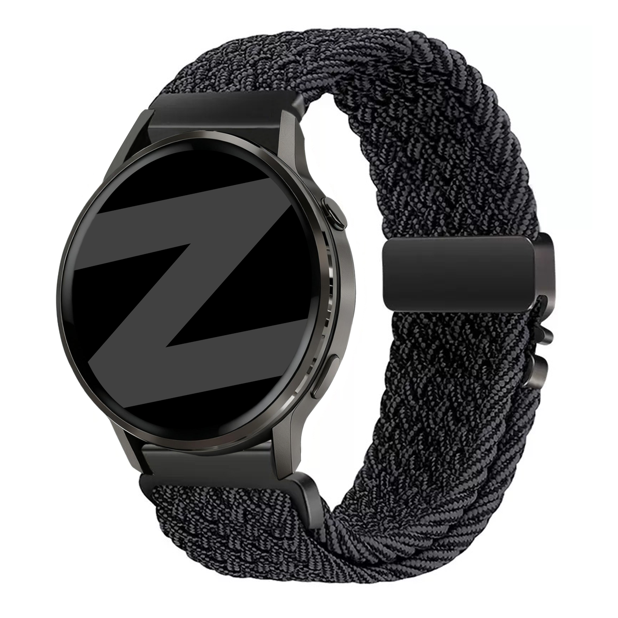 Bandz Garmin Forerunner 570 - 47mm Geflochtenes Armband 'Parachute' (Graphit)