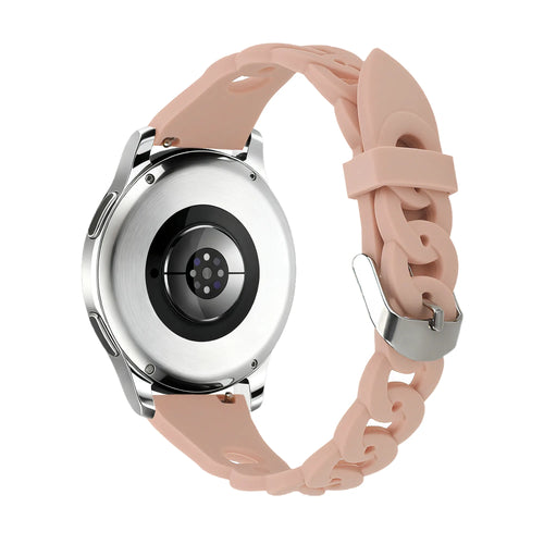 Bandz Huawei Watch GT 3 Pro 43mm Silicone Strap 'Chains' (Pink)