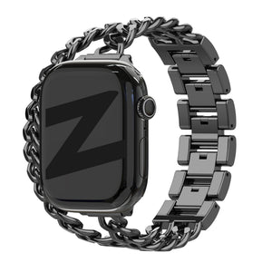 Bandz Apple Watch Stahlarmband 'Double Tour' (Schwarz)