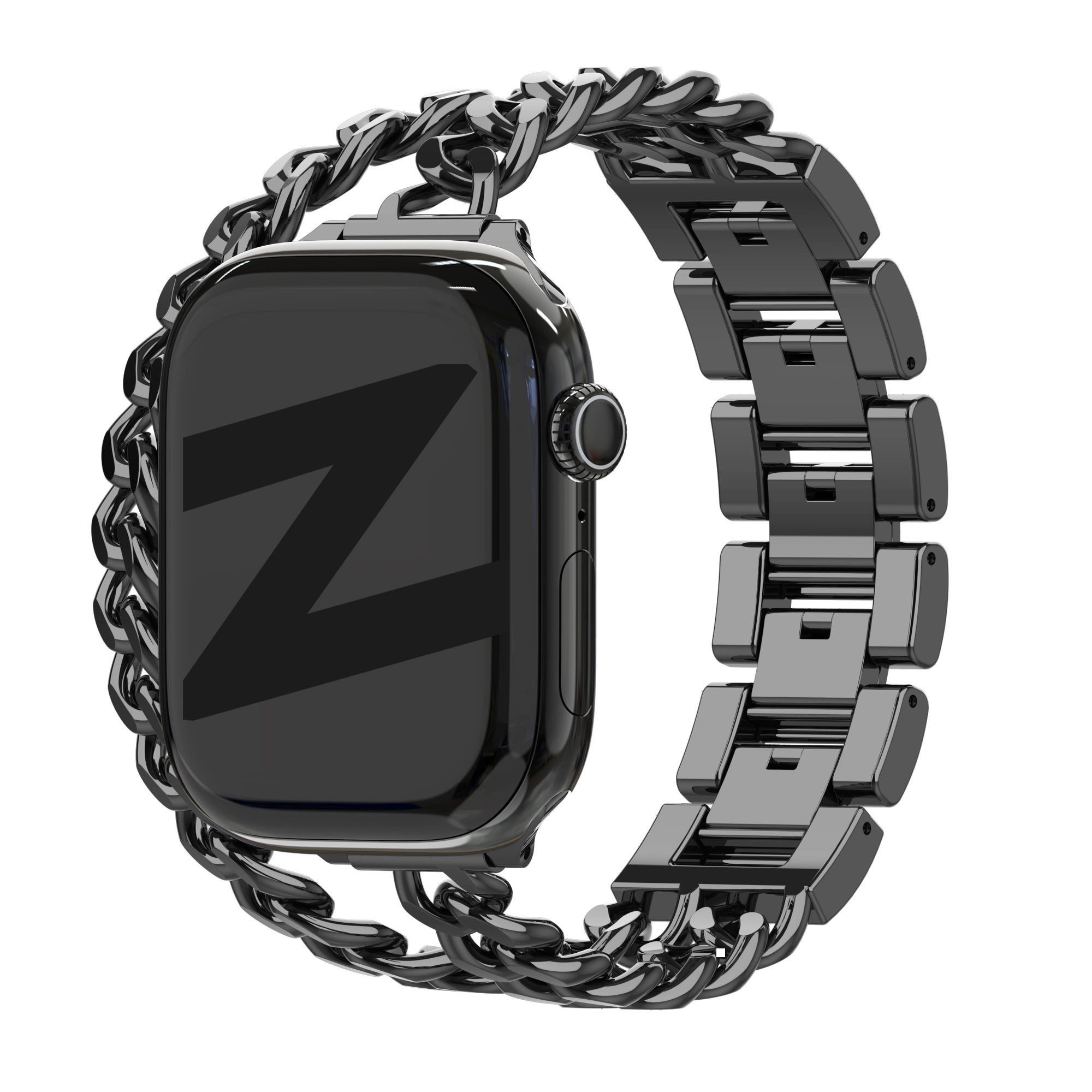 Bandz Apple Watch Stahlarmband 'Double Tour' (Schwarz)