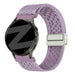 Bandz Amazfit Active 3 Premium Vintage Nylonarmband (Hell Lila)