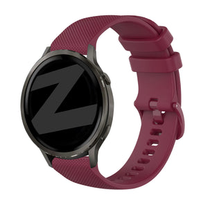 Bandz Garmin Forerunner 570 - 47mm Silikonarmband 'Premium' (Weinrot)