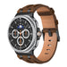 Samsung Galaxy Watch 8 - 44mm Solid Leather Strap (Dark Brown)