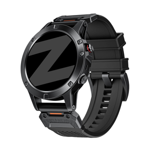 Bandz Garmin Fenix 7x Silicone Strap 'Explorer' (Black)