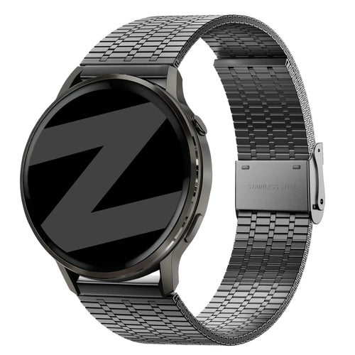 Bandz Garmin D2 Air X15 Verstellbares Stahlarmband (Schwarz)