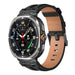 Samsung Galaxy Watch Ultra Solides Lederarmband (Schwarz)