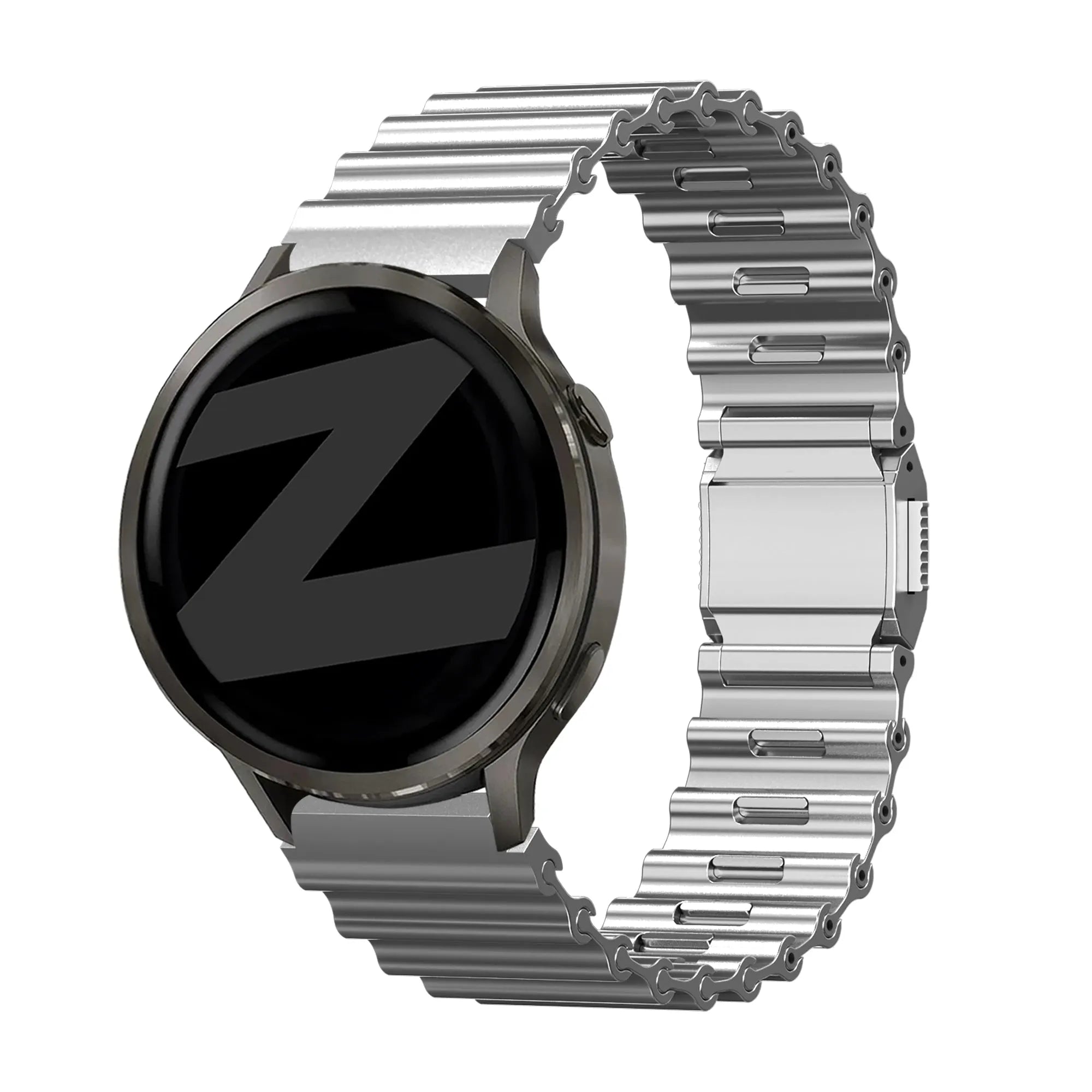 Bandz Oppo Watch X Premium Stahlarmband 'Ocean' (Silber)