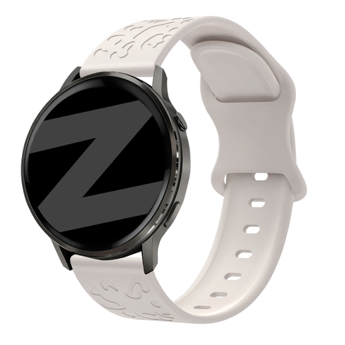 Bandz Garmin Forerunner 265s Silikonarmband 'Leopard' (Polarstern)