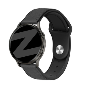 Bandz Garmin Vivomove Style Leather Strap 'Hybrid' (Black)