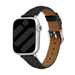 Apple Watch Slimfit Lederarmband (Schwarz)