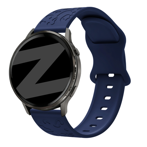 Bandz Garmin Approach S12 Silicone Strap 'Leopard' (Dark Blue)