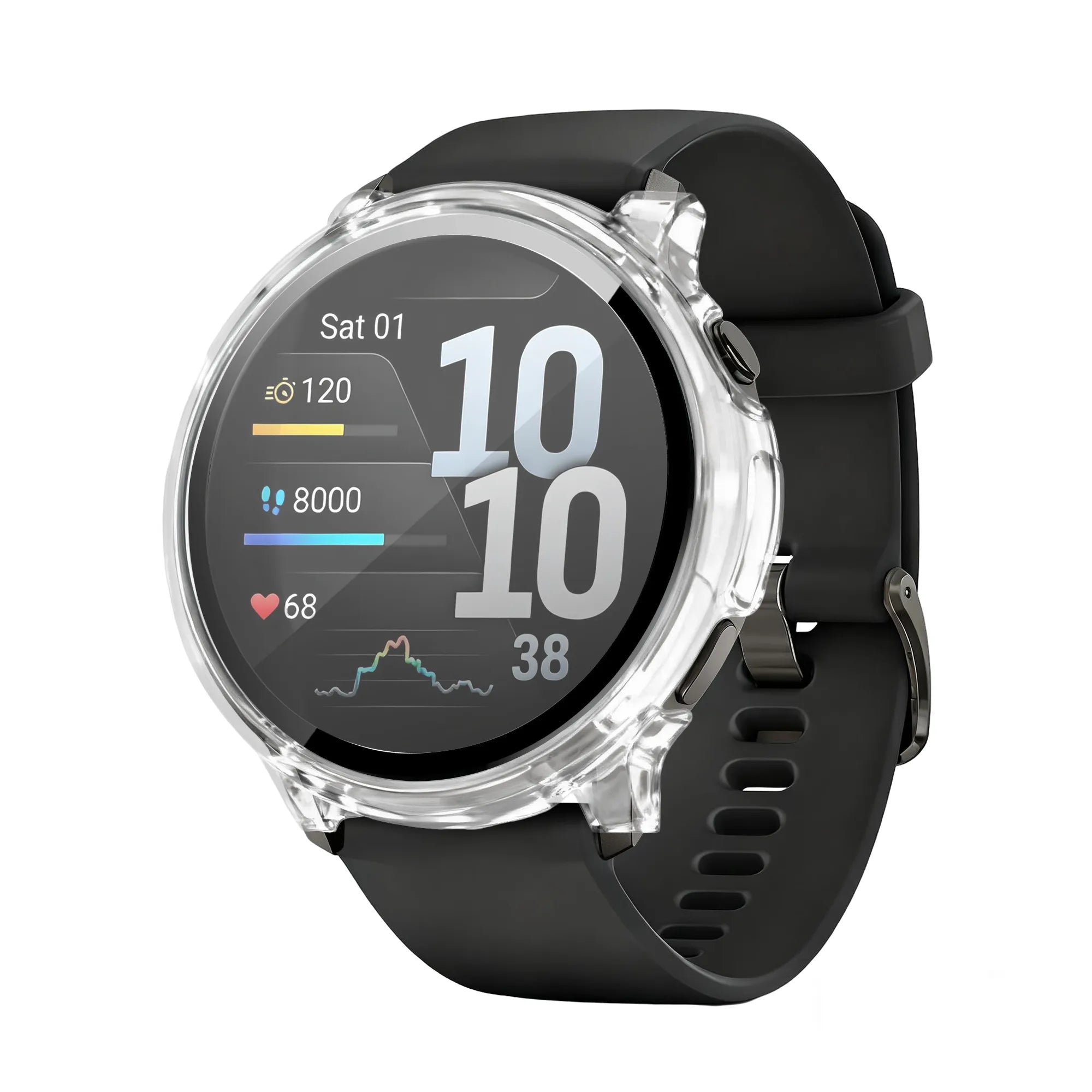 Bandz Garmin Venu 4 - 41mm PC Cover mit Glas (Transparent)