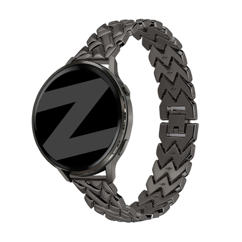 Bandz Withings ScanWatch Light Metallarmband 'V-Type' (Schwarz)
