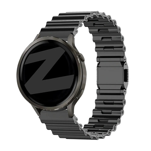 Bandz Coros Pace 4 Premium Steel Strap 'Ocean' (Black)