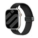 Apple Watch Diamond Silikonarmband mit D-Schnalle (Schwarz)