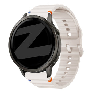 Bandz Garmin Venu 4 - 41mm Silicone Strap 'Wave' (Starlight)