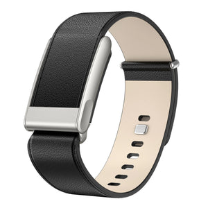 Kompatibel mit Whoop MG Lederarmband (Schwarz)