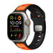 Apple Watch Premium Outdoor Silikonarmband (Orange/Schwarz)