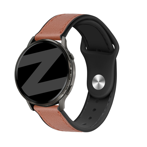 Bandz Garmin Approach S42 Lederarmband 'Hybrid' (Braun)