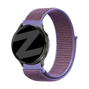 Bandz Garmin Forerunner 265s Nylon Loop Armband (Flieder)