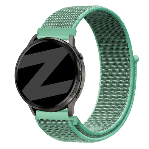 Bandz Garmin Venu 2 Nylon Loop Armband (Mintgrün)