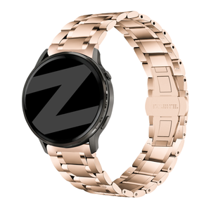 Bandz Garmin Bounce 2 Stahl Gliederarmband 'Deluxe' (Roségold)