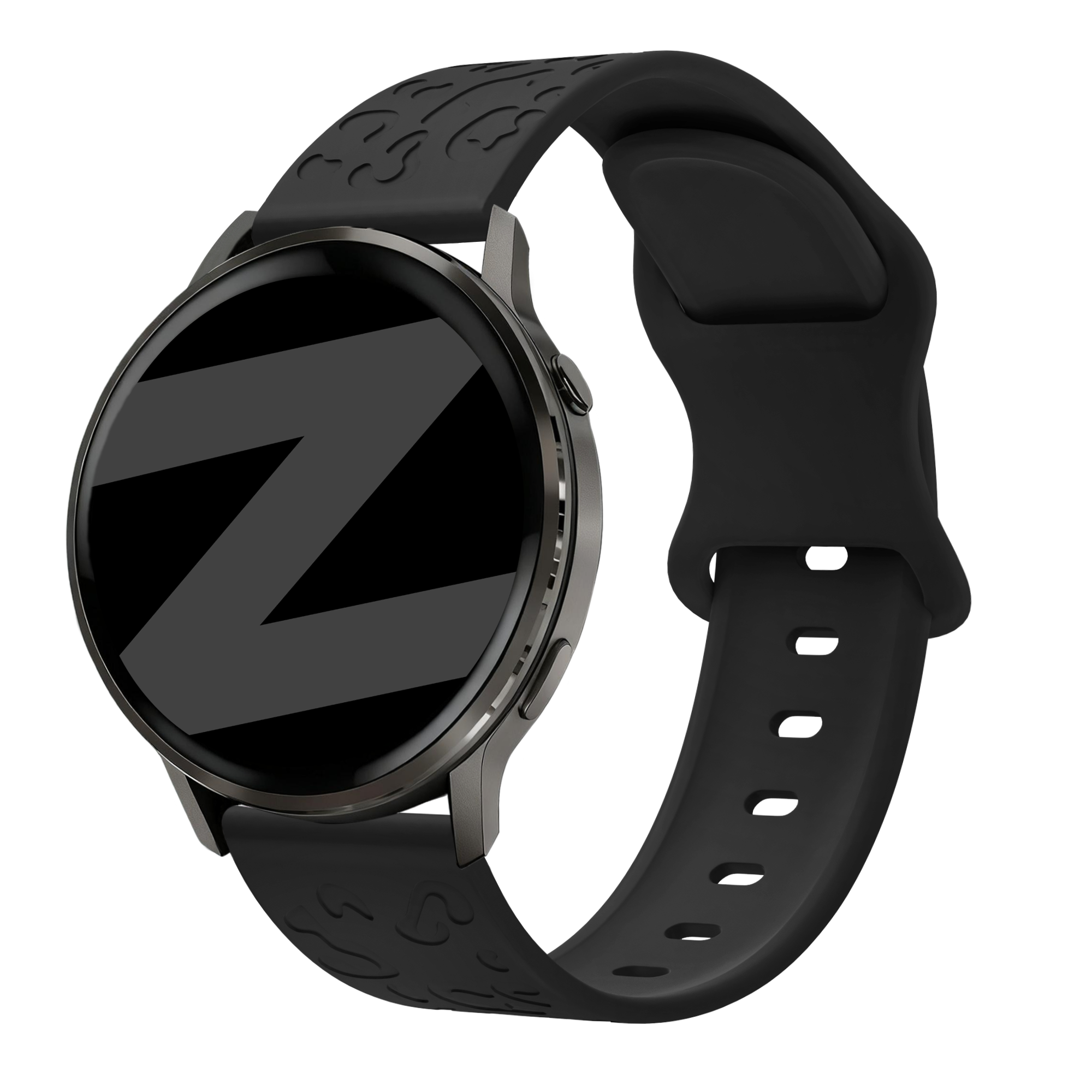 Bandz Garmin Venu 2s Silikonarmband 'Leopard' (Schwarz)