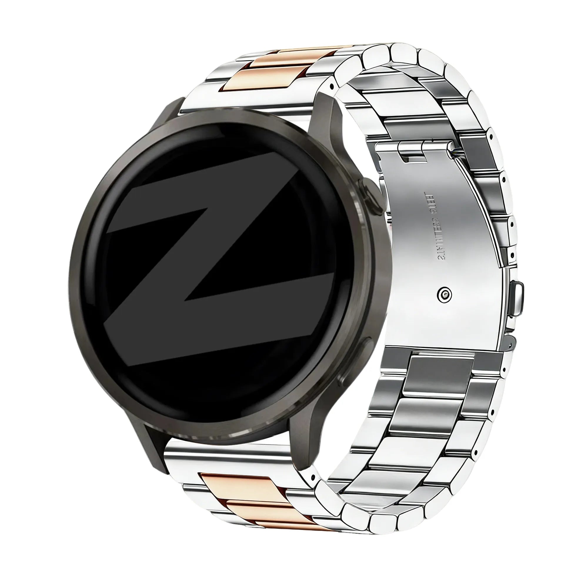 Bandz Garmin Vivomove Style Stahlarmband 'Classic' (Silber/Roségold)