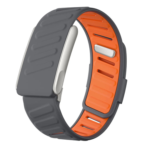 Kompatibel mit Whoop MG Sportarmband (Dunkelgrau/Orange)
