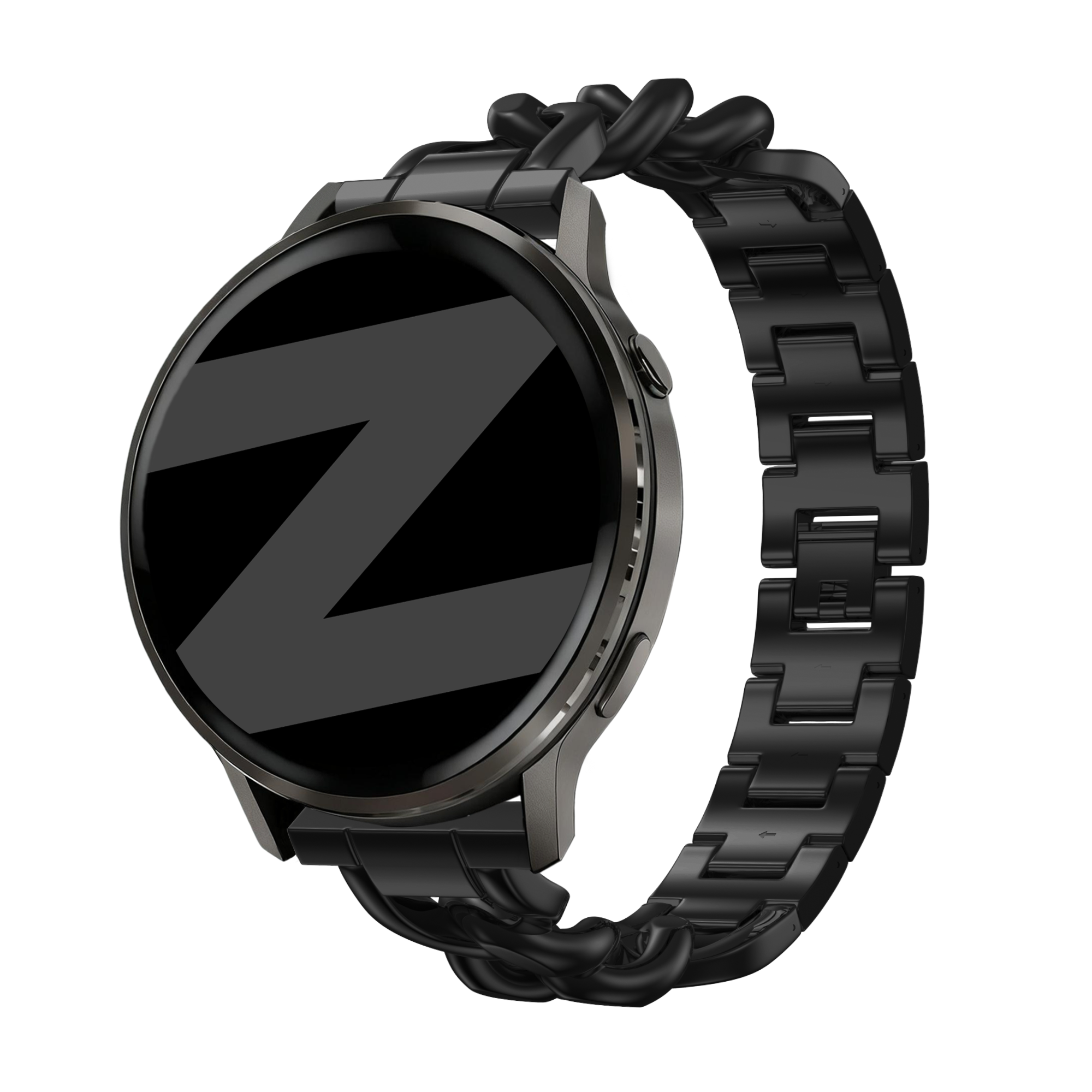Bandz ICE Smart ST 2.0 Round 1.20 Metallarmband 'Chains' (Schwarz)