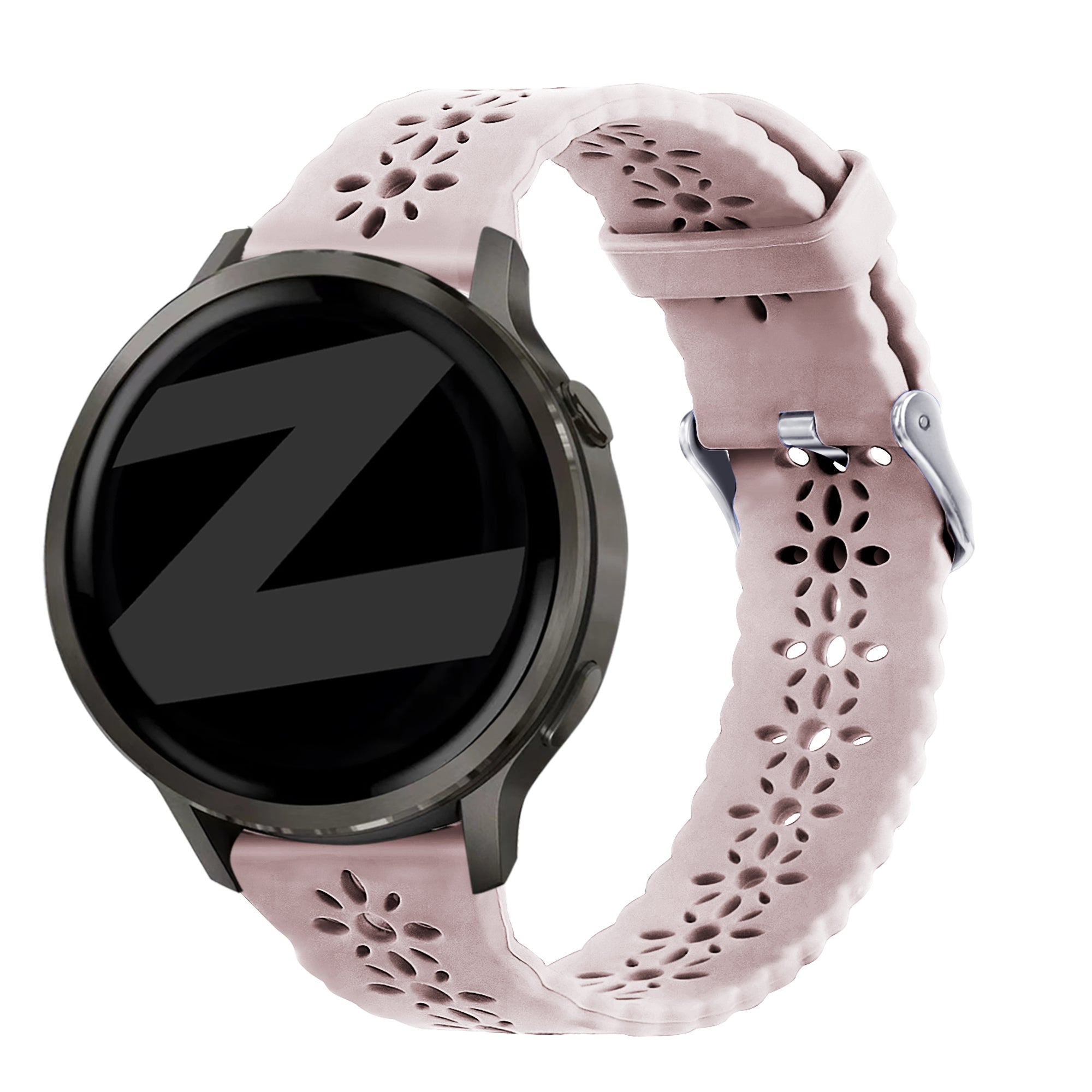 Bandz Garmin Vivomove Luxe Silicone Strap 'Lace' (Pink)