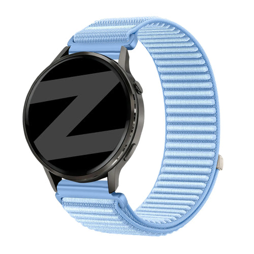 Bandz Garmin Forerunner 265s Nylon Strap 'Wave' (Light Blue)
