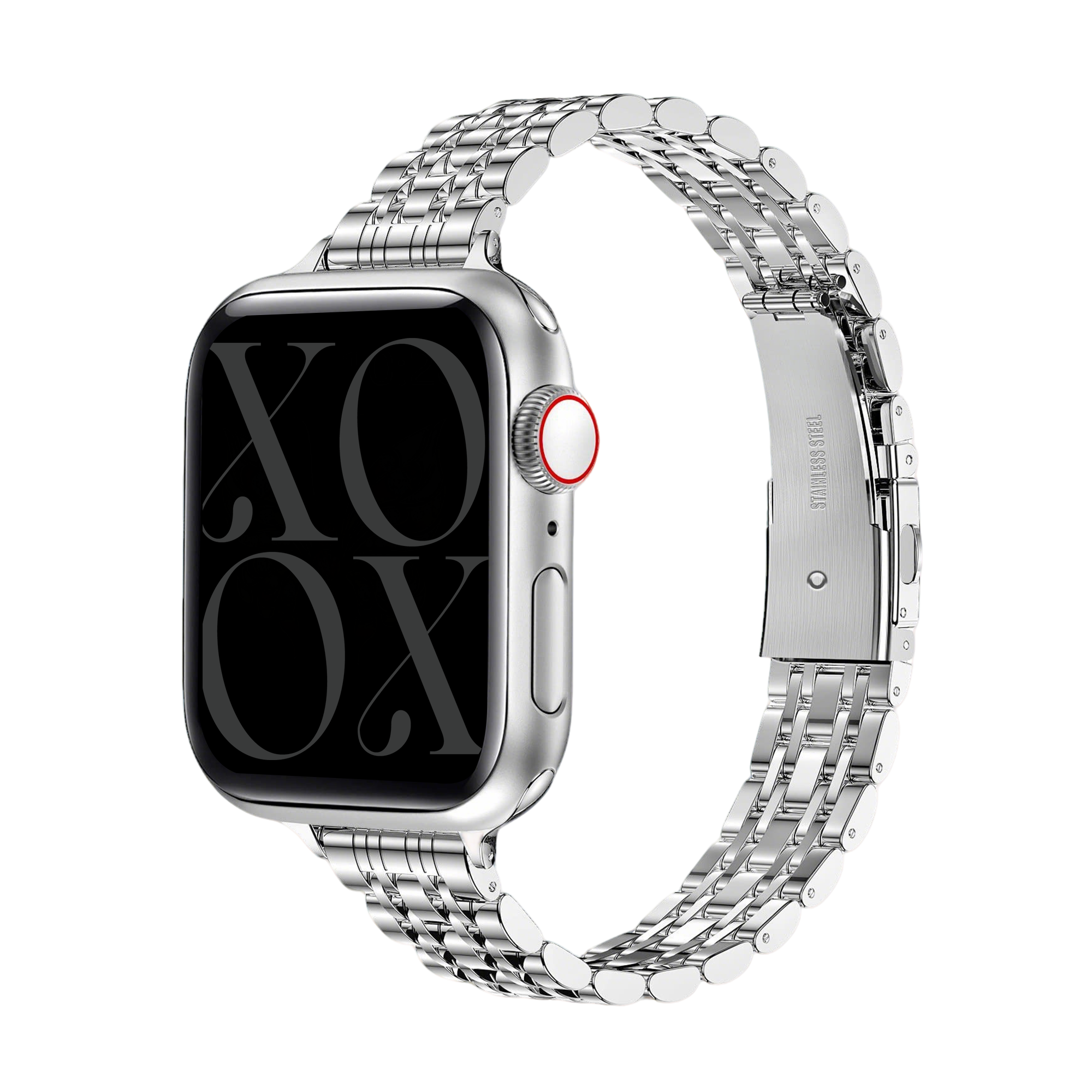 xoxo Wildhearts Apple Watch Stahlarmband 'Slim' (Silber)