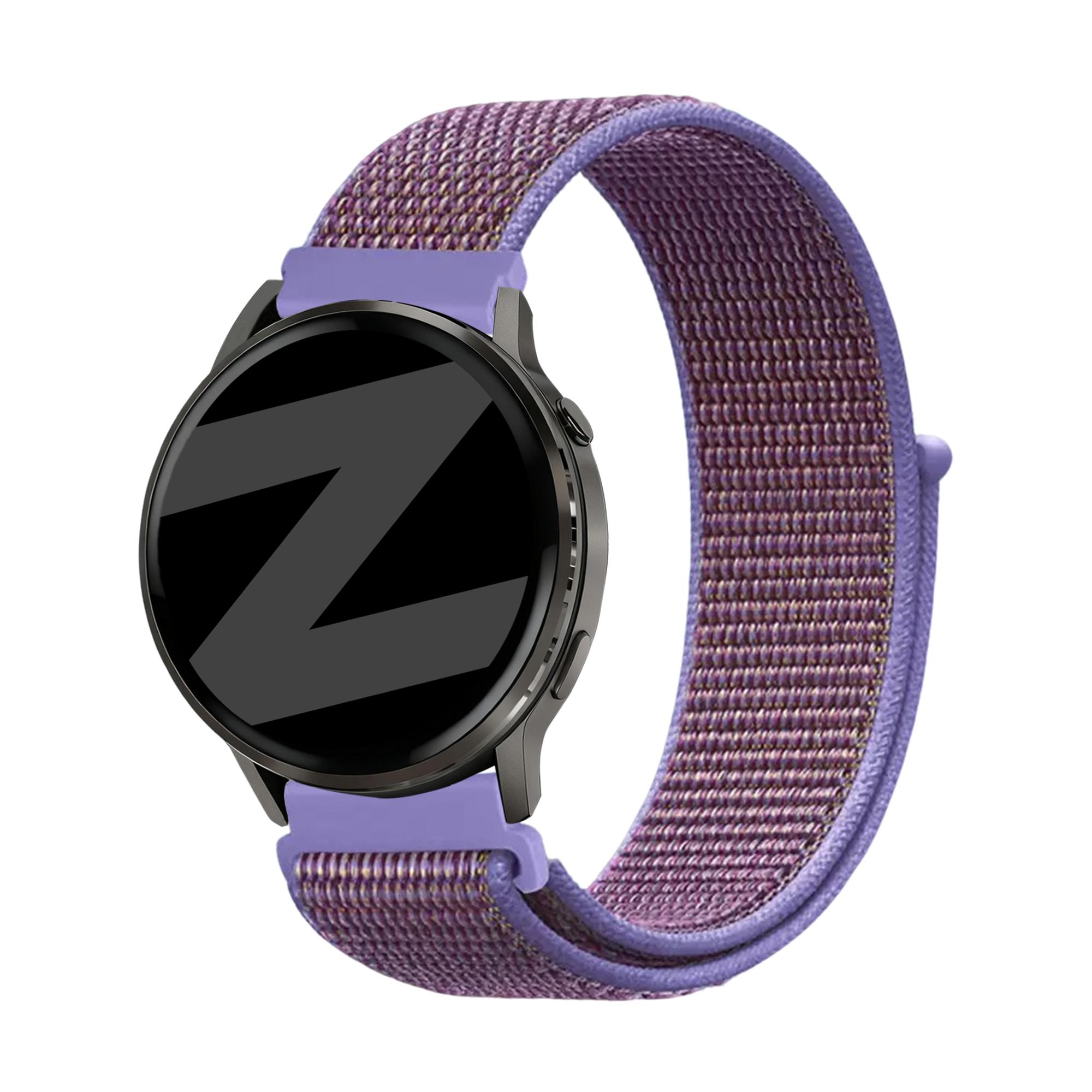 Bandz Garmin Vivoactive 5 Nylon Loop Armband (Flieder)