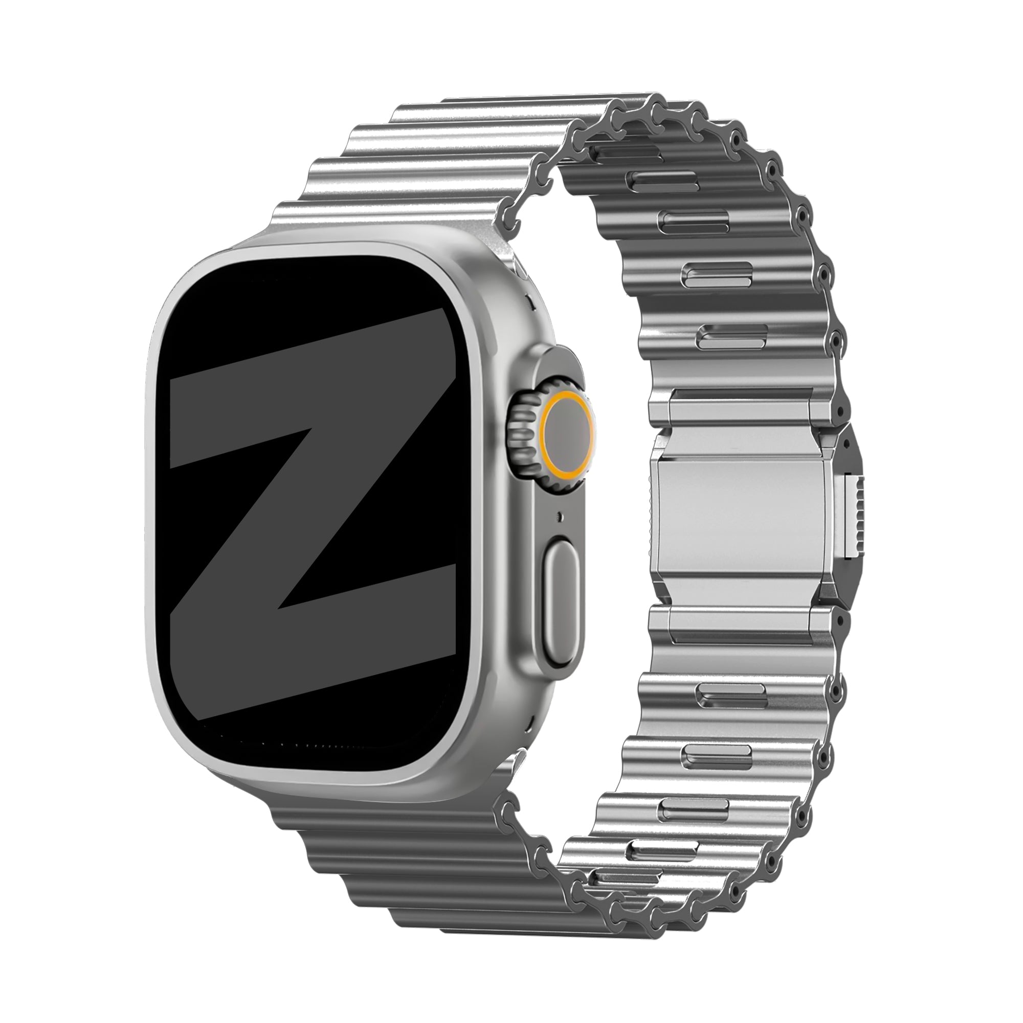 Bandz Apple Watch Ultra Premium Steel Strap 'Ocean' (Titanium)