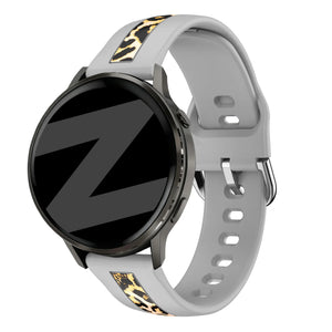 Bandz Amazfit Bip U Dual Leopard Strap (Light Grey)