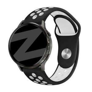 Bandz Garmin Forerunner 265 Sport Strap 'Deluxe' (Black/White)