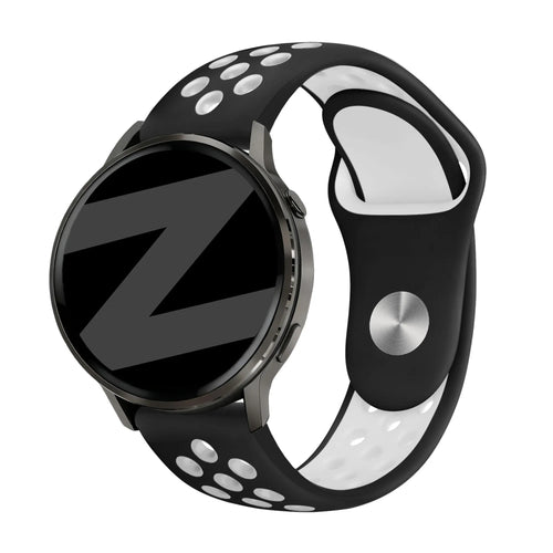 Bandz Garmin Forerunner 265 Sport Strap 'Deluxe' (Black/White)