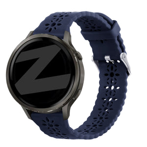 Bandz Garmin Vivoactive 6 Silikonarmband 'Lace' (Dunkelblau)